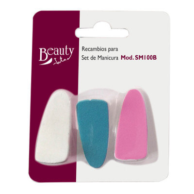 RECAMBIO 3 LIMAS SET MANICURA SM 100B