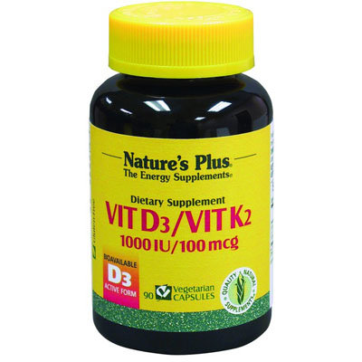 VITAMINA D3/K2 90COMP NATURES PLUS