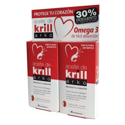 KRILL ARKO  15 Cáps omega 3  DE 500MG X2