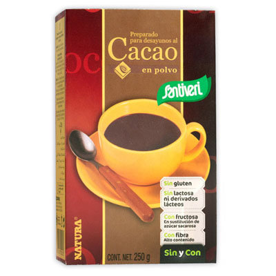 SANTIVERI CACAO EN POLVO SIN AZUCAR 250G