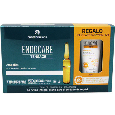 ENDOCARE TENSAGE 20 AMP +HELIO WATER GEL