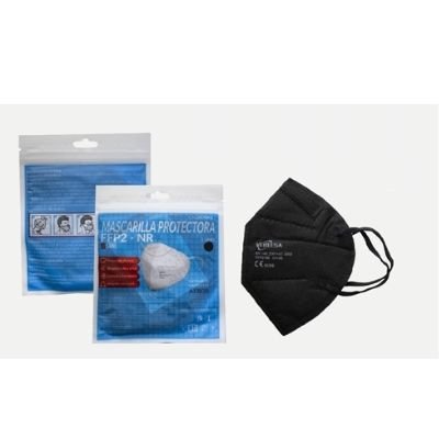 MASCARILLA FFP2 NR VEERESA NEGRA 20 UD