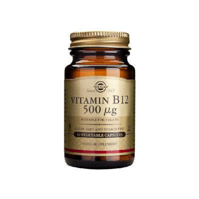 VITAMINA B12 500 MCG 50 CAPSULAS SOLGAR