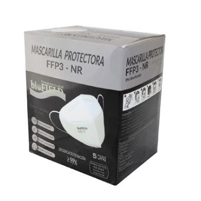 MASCARILLAS FFP3 BIOFIELD BLANCAS 20 UD