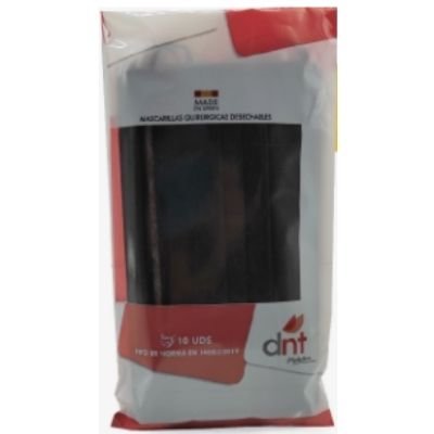 MASCARILLAS QUIRUR. DESECH. NEGRO 50 UDS