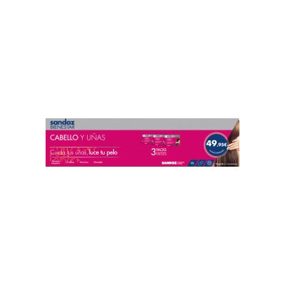 TRIPACK SANDOZ BIENESTAR CABELLO Y UÑAS