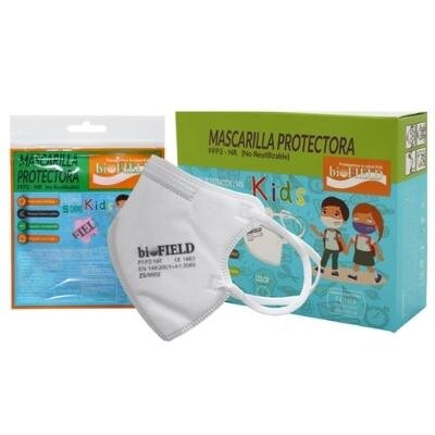 MASCARILLAS XS BIOFIELD FFP2 BLANCA 10U