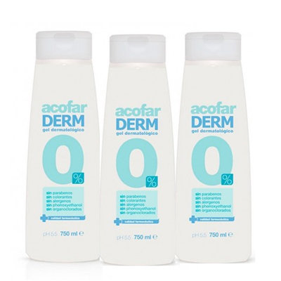 ACOFARDERM PACK TRIPLO GEL 0% 3 VARIED