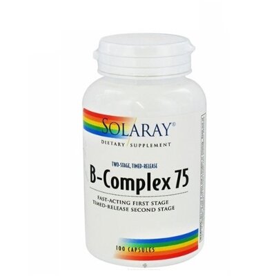 B COMPLEX 75 100 CAPS SOLARAY