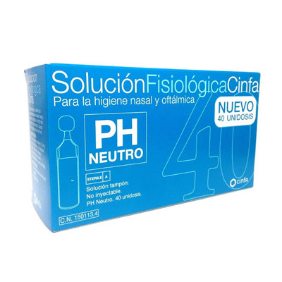 SOLUCION FISIOLOGICA CINFA 40 UNIDOSIS