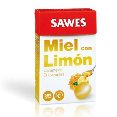 SAWES CARAMELOS MIEL LIMON S/AZUCAR BOLS