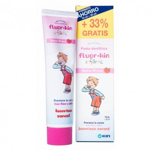 FLUORKIN INFANTIL PASTA FRESA 75+25 ML
