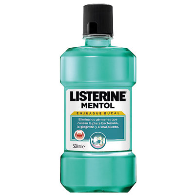 LISTERINE MENTOL 500 ML.
