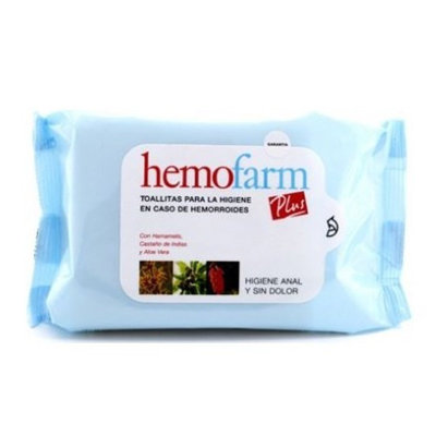 HEMOFARM PLUS TOALLITAS 60 UNIDADES