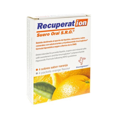 RECUPERATION SUERO ORAL NARANJA 4 SOBRES