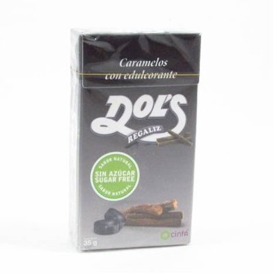 DOLS CARAMELOS REGALIZ S/AZUCAR CAJA 35G
