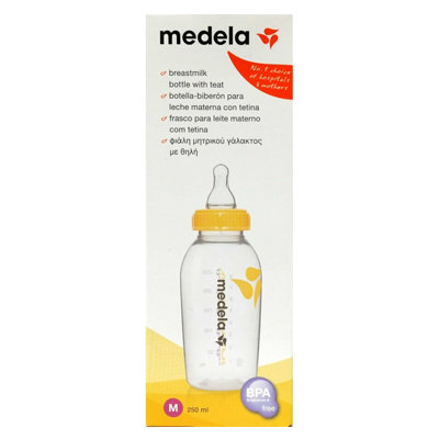 BIBERON MEDELA CON TETINA FLUJO MEDIO