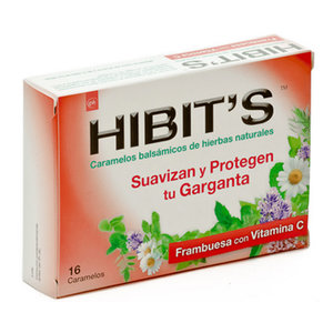 HIBITS CARAMELOS BALS FRAMBUESA 16 UNID