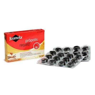 JUANOLA PASTILLAS PROPOL REGALIZ MIEL 24