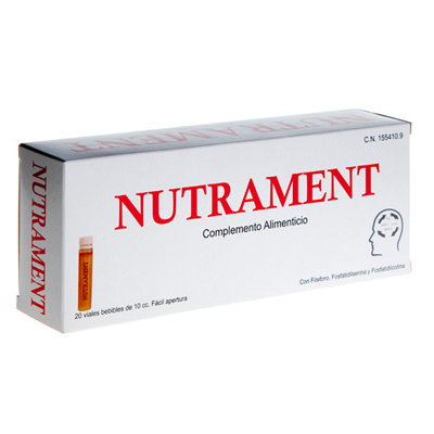 NUTRAMENT 20 VIALES BEBILES 10 ML