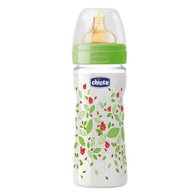 BIBERON CHICCO  CAUCHO MARIQUITAS 250 ML