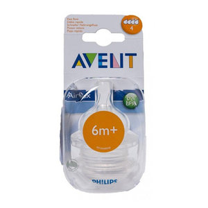 AVENT TETINA SILICONA FLUJO RAPIDO 2U