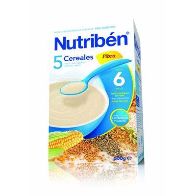 NUTRIBEN 5 CEREALES FIBRA 600 G