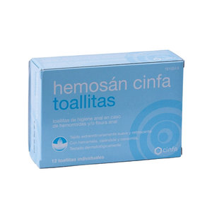 HEMOSAN CINFA 12 TOALLITAS
