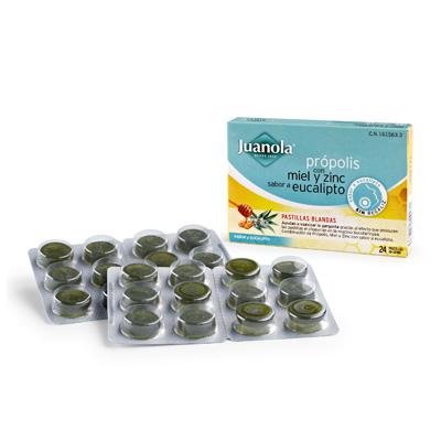 JUANOLA PASTILLAS PROPOLIS MIEL ZINC EUC