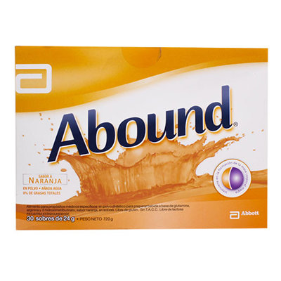 ABOUND SABOR NARANJA 24 GRAMOS 30 SOBRES
