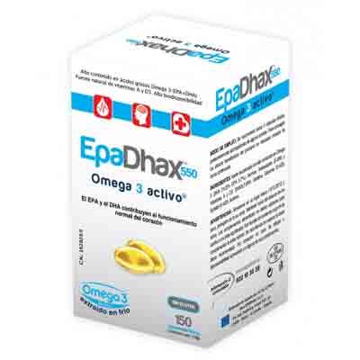 EPADHAX OMEGA 3 ACTIVO 550MG 150CAPS