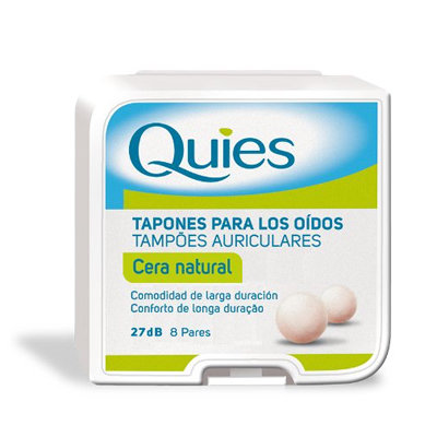 TAPONES OIDO QUIES CERA NATURAL 16 UDS.