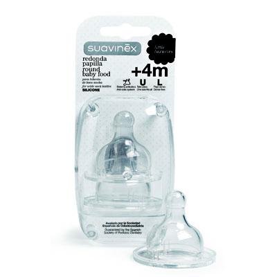 SUAVINEX TETINA PAPILLA B/ANC SILIC 2 UN