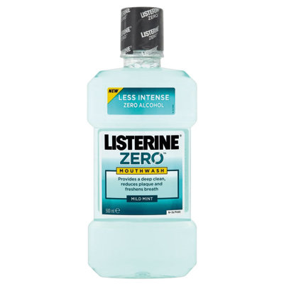 LISTERINE MENTOL SUAVE ZERO 500 ML
