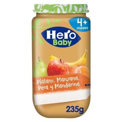 HERO BABY PLATANO MANDARINA PERA 235 GR