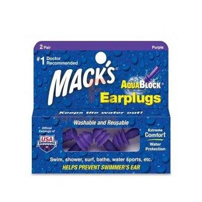 MACKS AQUA BLOCK TAPONES OIDOS CERA 2U