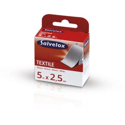 ESPARADRAPO SALVELOX TEXTIL BLANCO 5X2,5