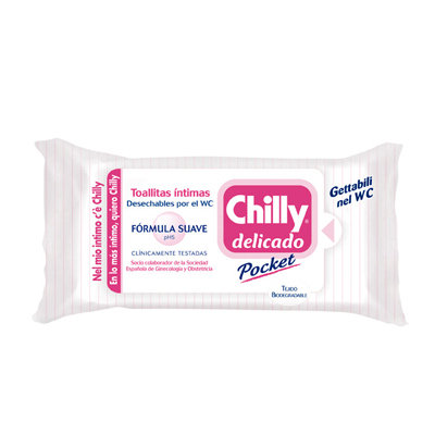 CHILLY DELICADO POCKET 12 TOALLITAS INTI