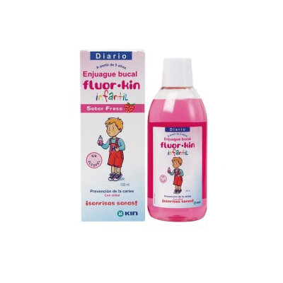 FLUORKIN COLUTORIO INFANTIL FRESA 500ML