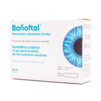 BAÑOFTAL LUBRICANTE OCULAR 20  MONODOSIS