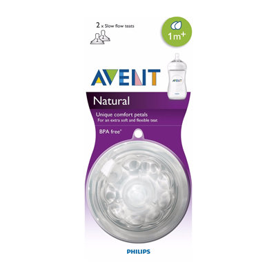 AVENT TETINA NATURAL FLUJO LENTO 2 UNID