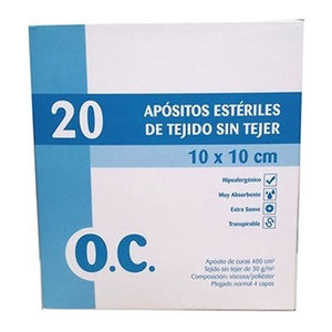 COMPRESA EST. OC TEJIDO S/TEJ 10X10 20U
