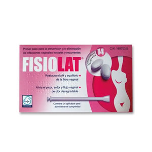 FISIOLAT 250 MG 14 COMPRIMIDOS VAGINALES