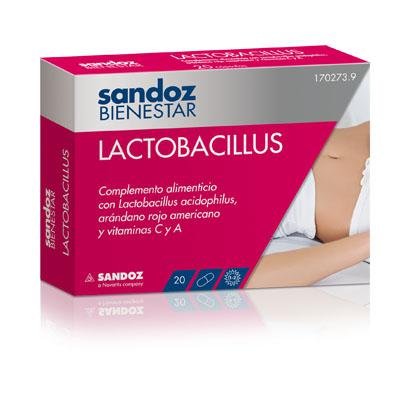 SANDOZ BIENESTAR LACTOBACILLUS 20 UNID