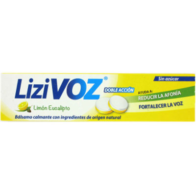 LIZIVOZ PASTILLAS LIMON Y EUCALIPTO 18U