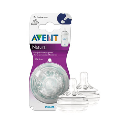 AVENT TETINA NATURAL LQ ESPESOS +6M 2 UN