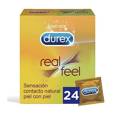 DUREX REAL FEEL SIN LATEX 24 UNIDADES