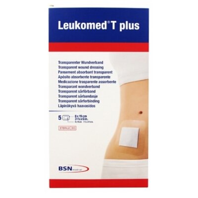 LEUKOMED T PLUS STE 5CM X 7,2CM 5 UNDS
