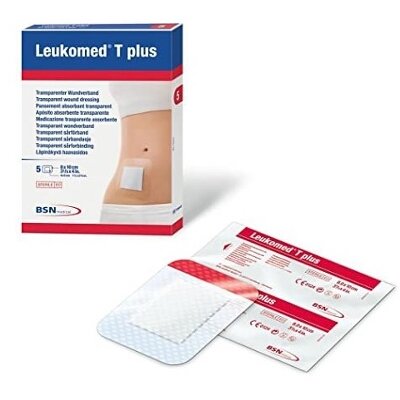 LEUKOMED T PLUS STE 8CM X 10CM 5 UNDS
