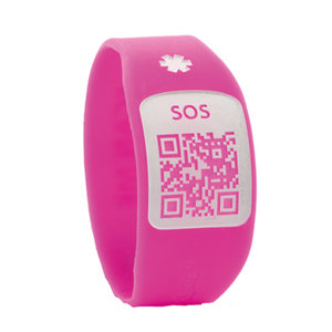 PULSERA SILINCODE QR ROSA T-XS